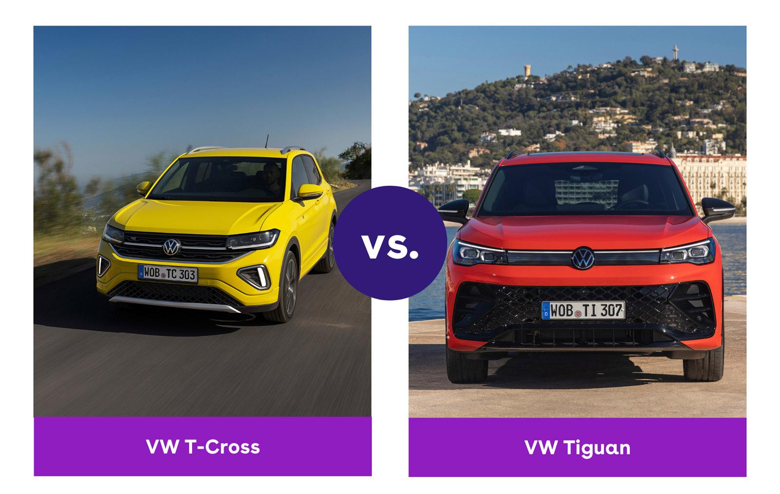 VW T-Cross vs. VW Tiguan header