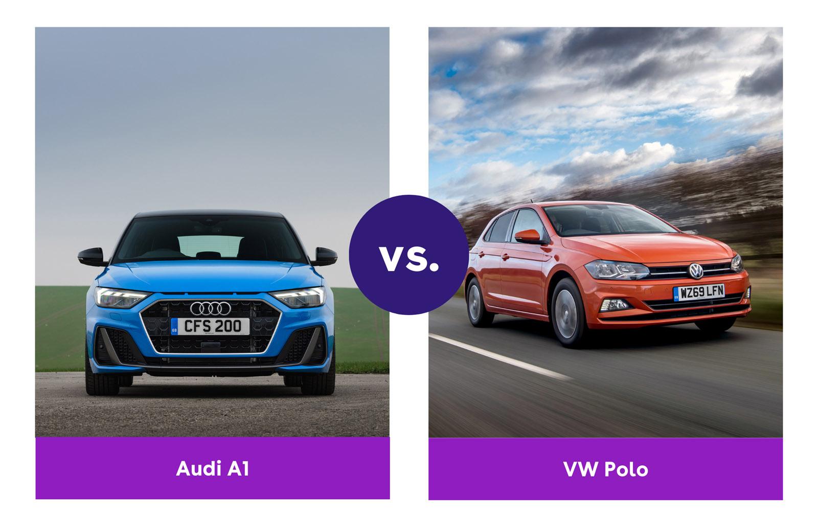 Audi A1 vs. VW Polo driving