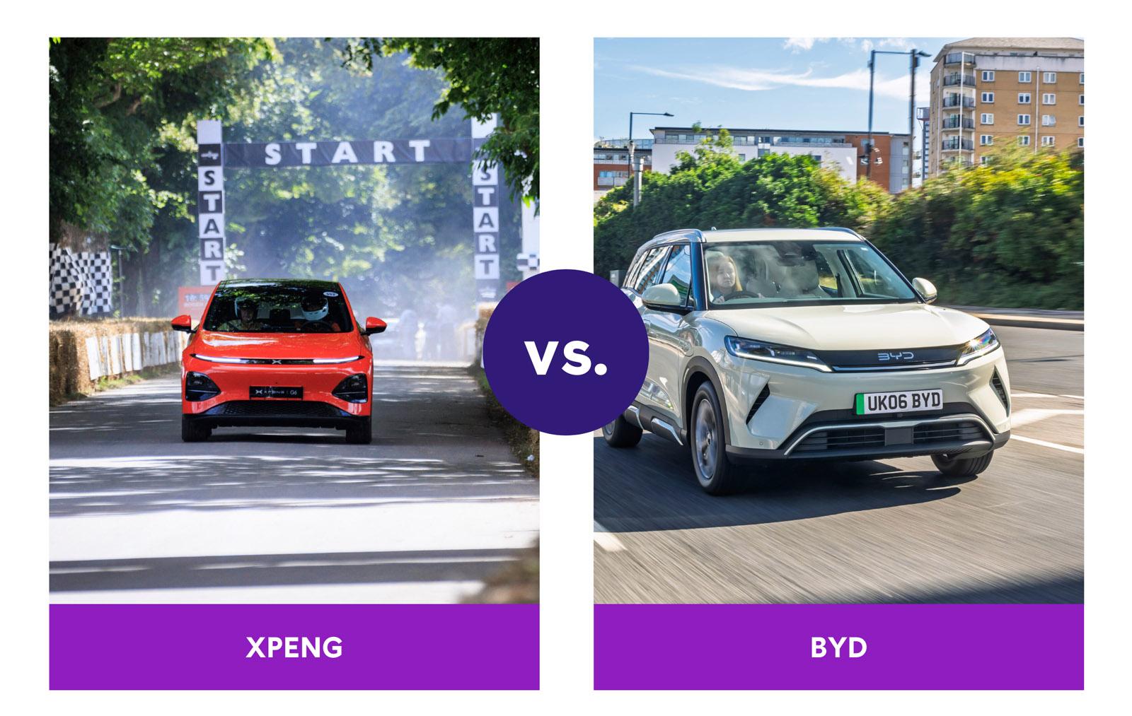 BYD vs. XPENG driving