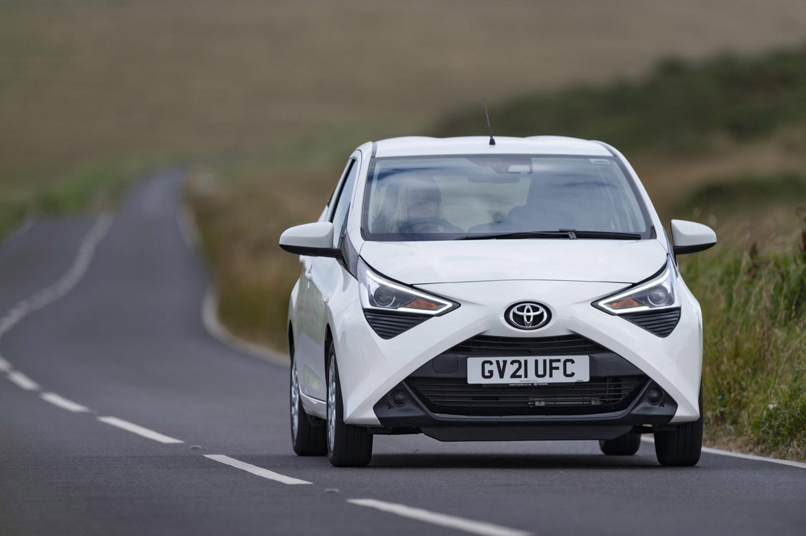 Toyota Aygo driving