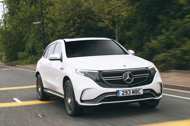 Mercedes EQC driving