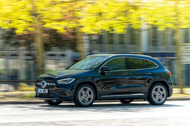 Mercedes GLA driving