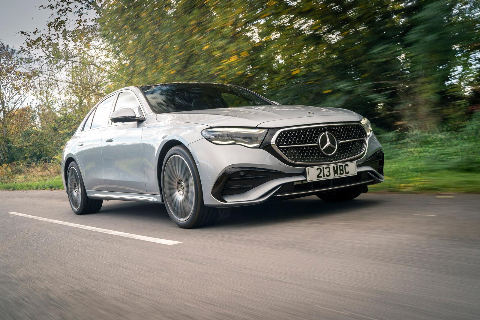 Mercedes E-Class driving