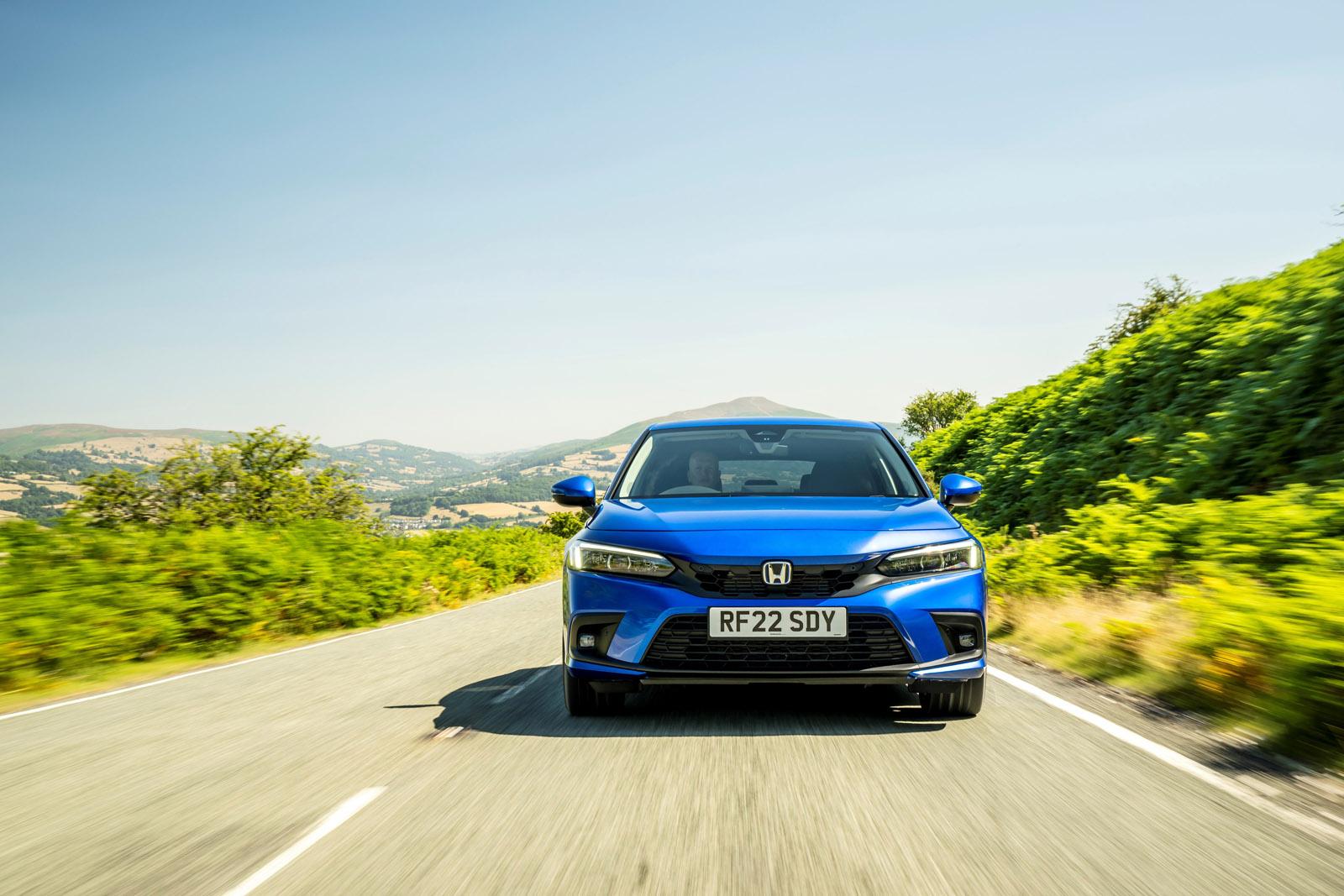 Honda Civic driving