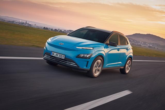 Hyundai Kona Electric driving