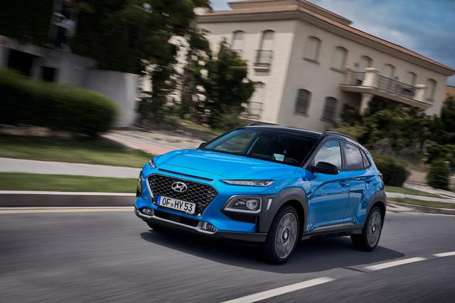 Hyundai Kona driving