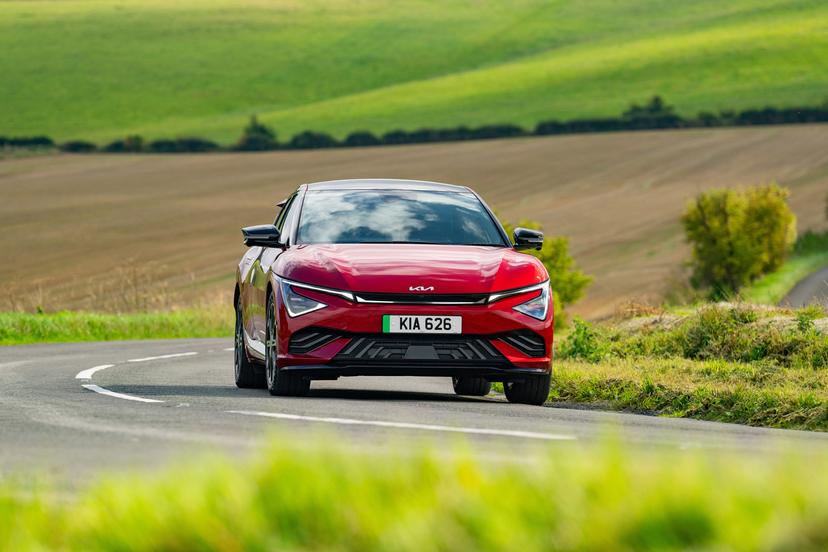 Kia EV6 driving