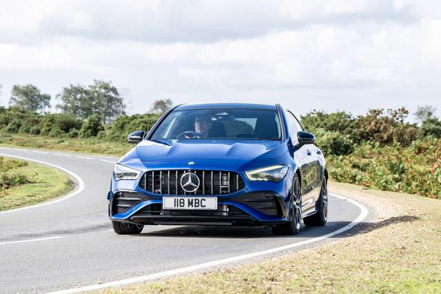 Mercedes CLA driving