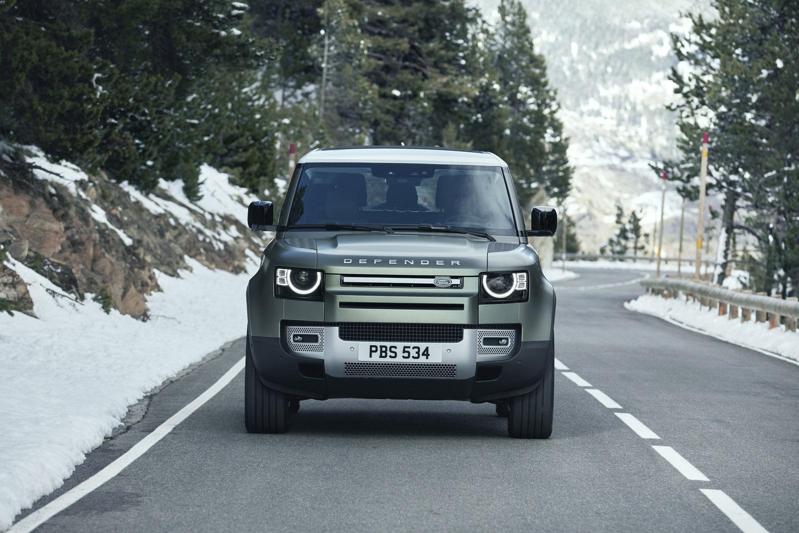 Land Rover Defender 90 driving