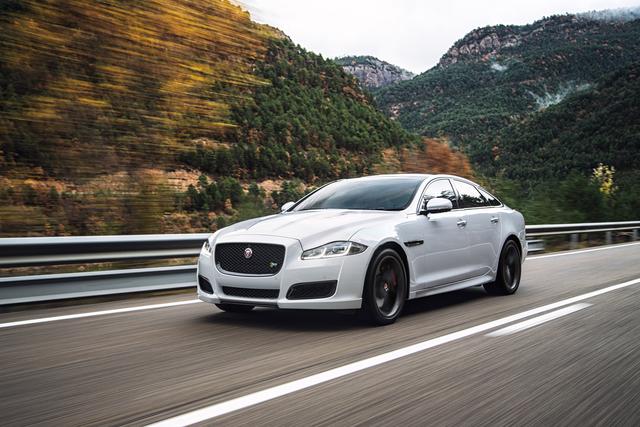 Jaguar XJ driving