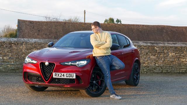 Red Alfa Romeo Stelvio Quadrifoglio + Ben Welham