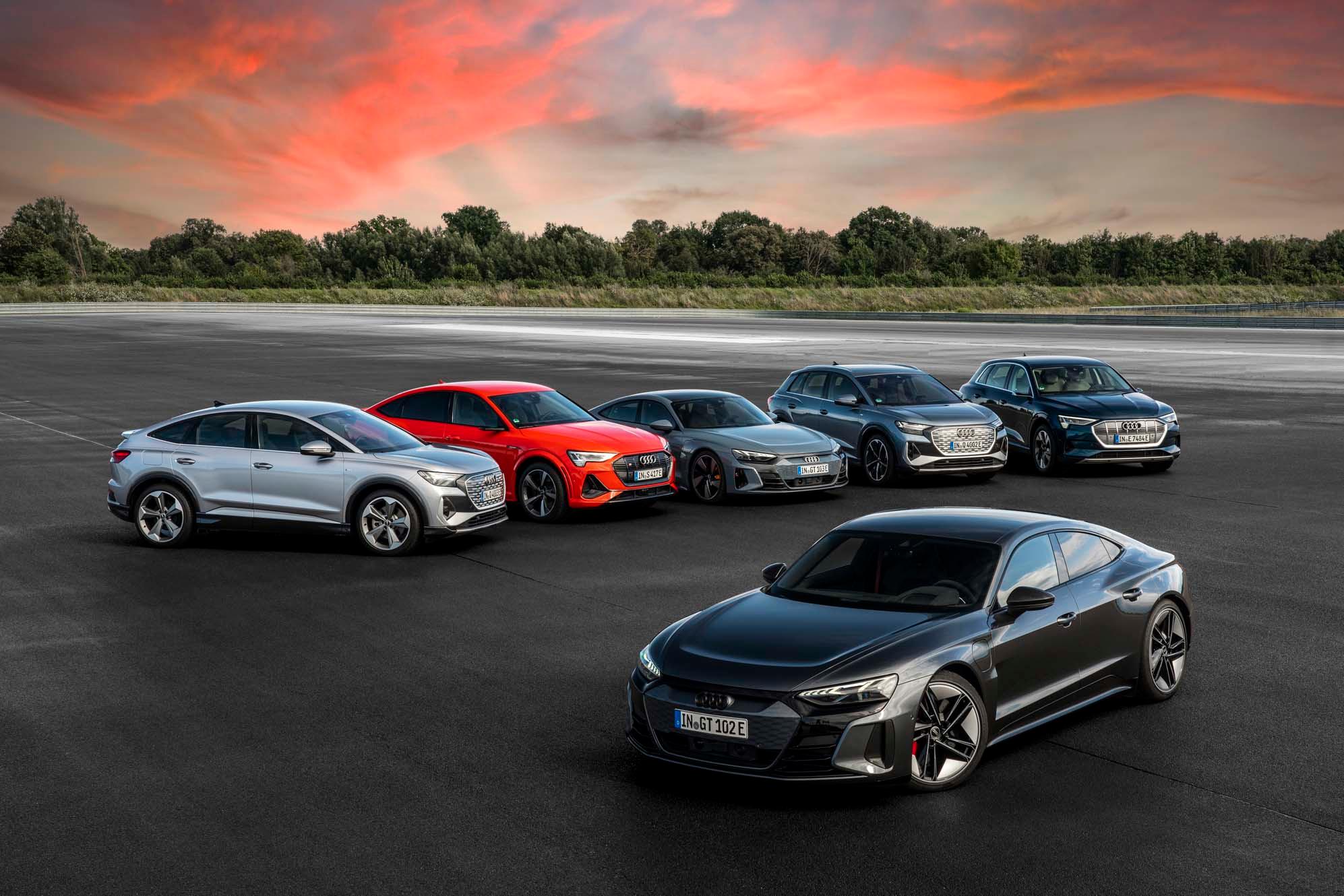 Audi electric model lineup