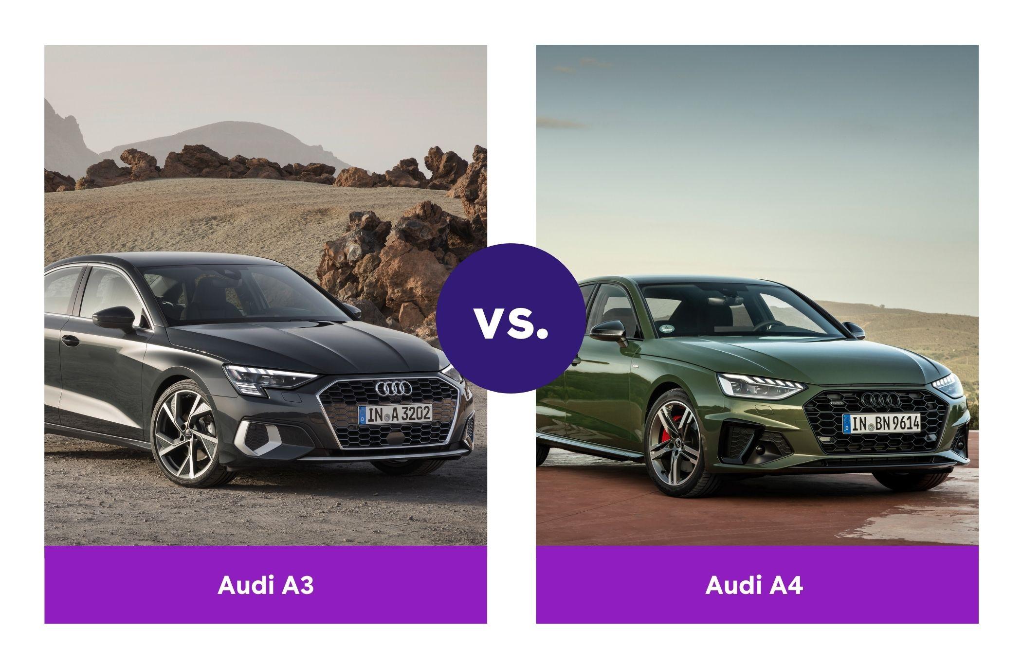 A comparison of the Audi A3 and Audi A4 models