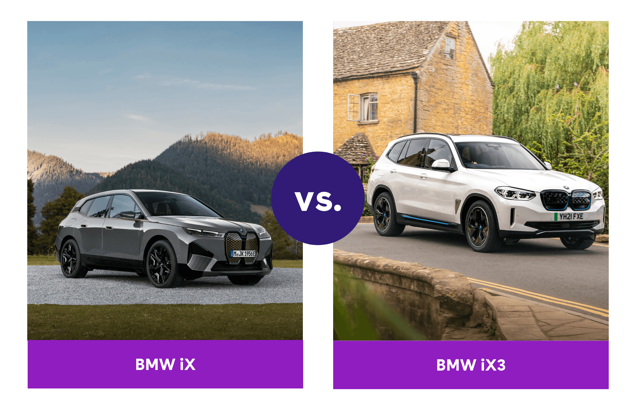 BMW iX vs. iX3 comparison