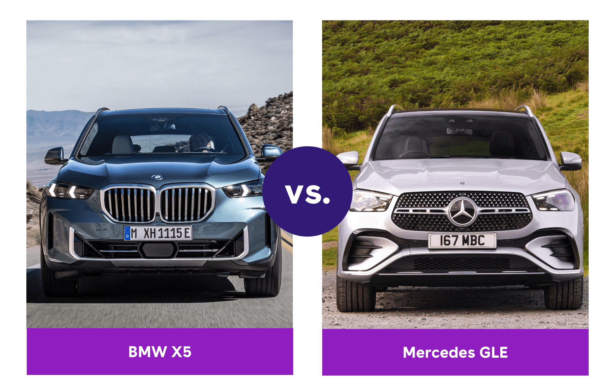 A comparison of the BMW X5 and Mercedes GLE