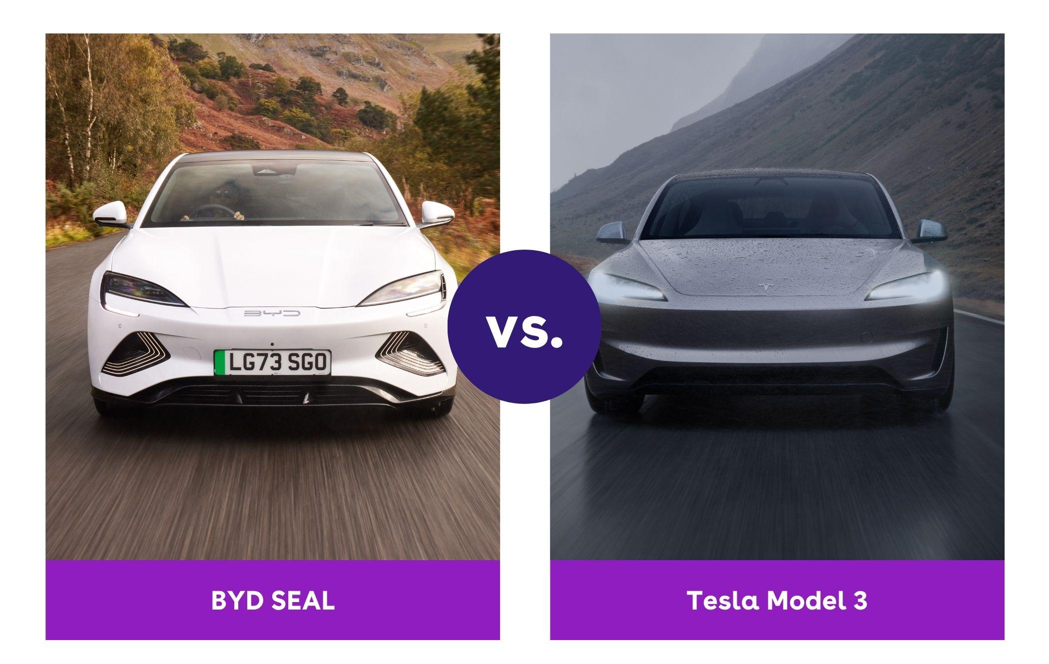 BYD SEAL vs. Tesla Model 3