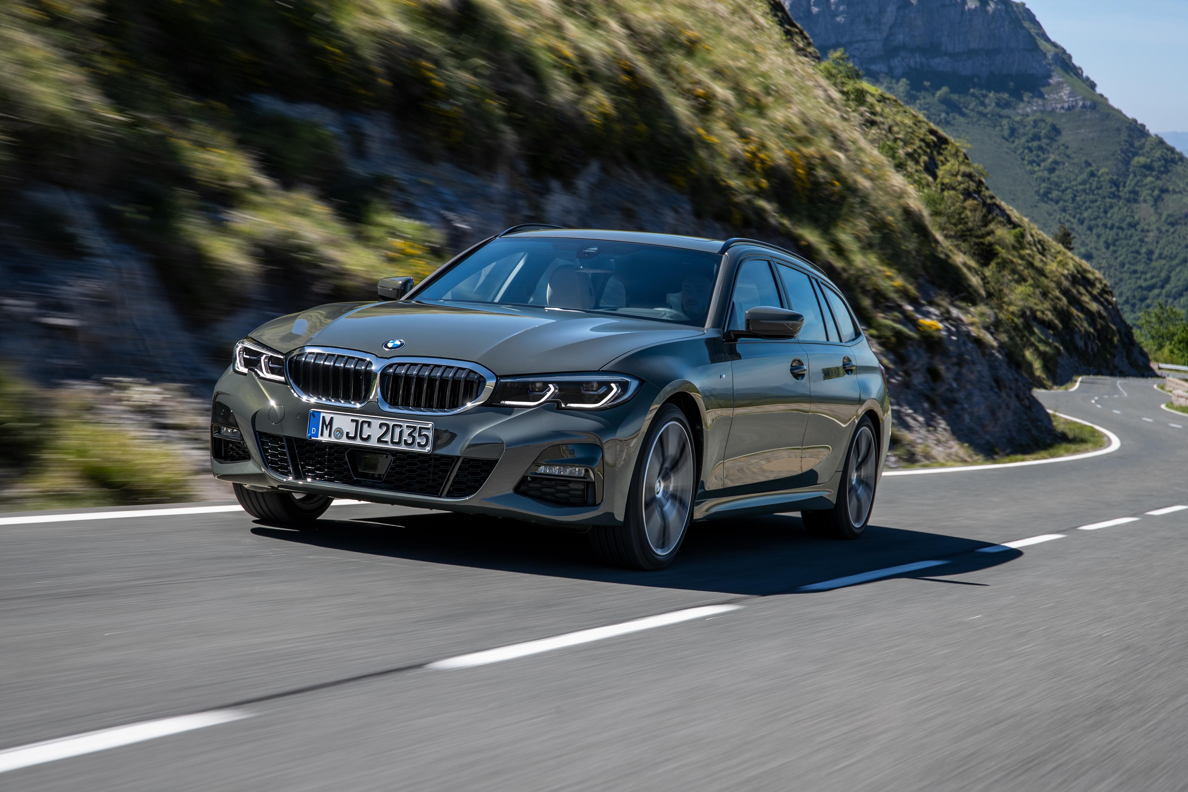 A grey BMW 3 Series Touring