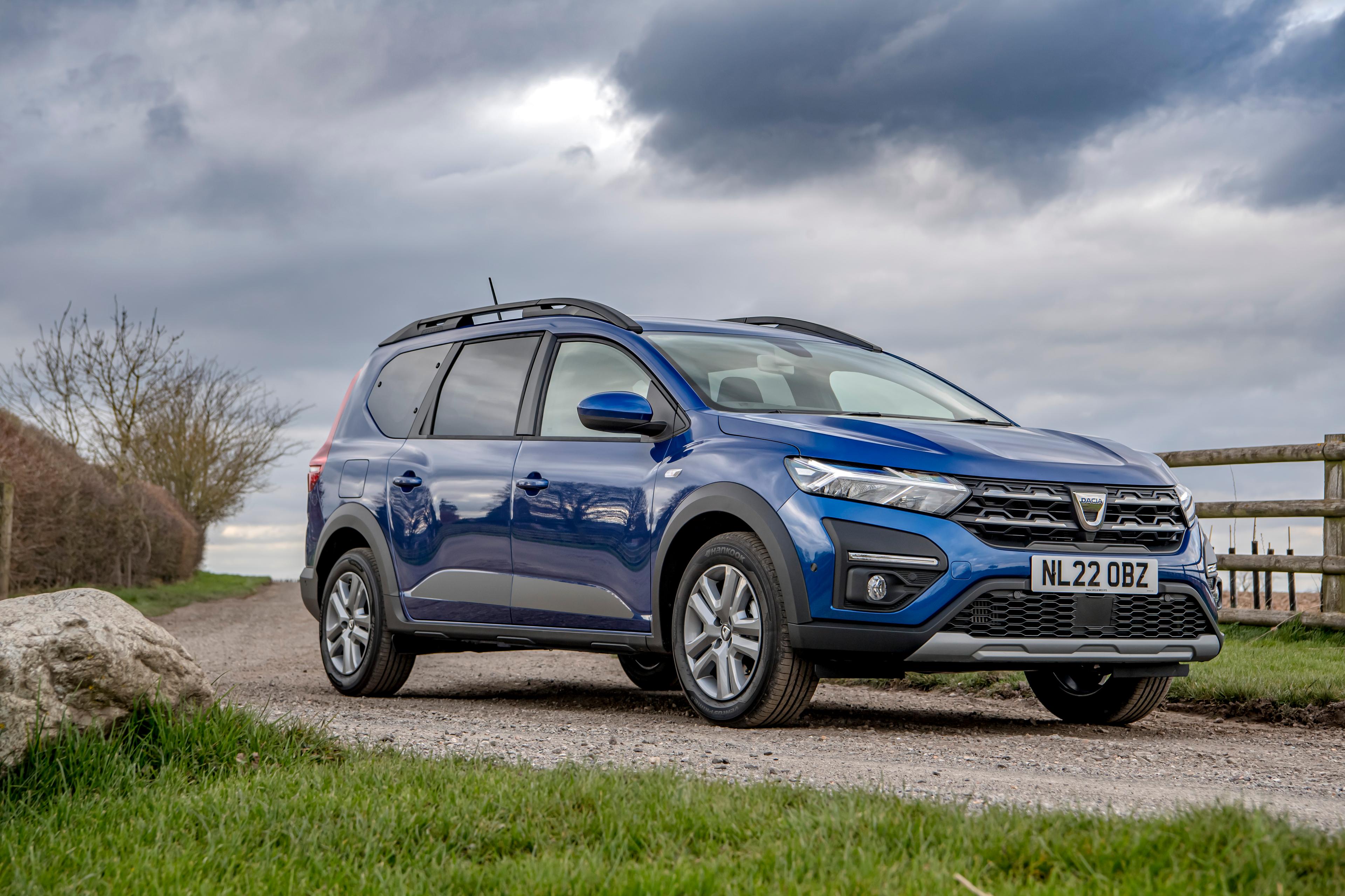 blue dacia jogger