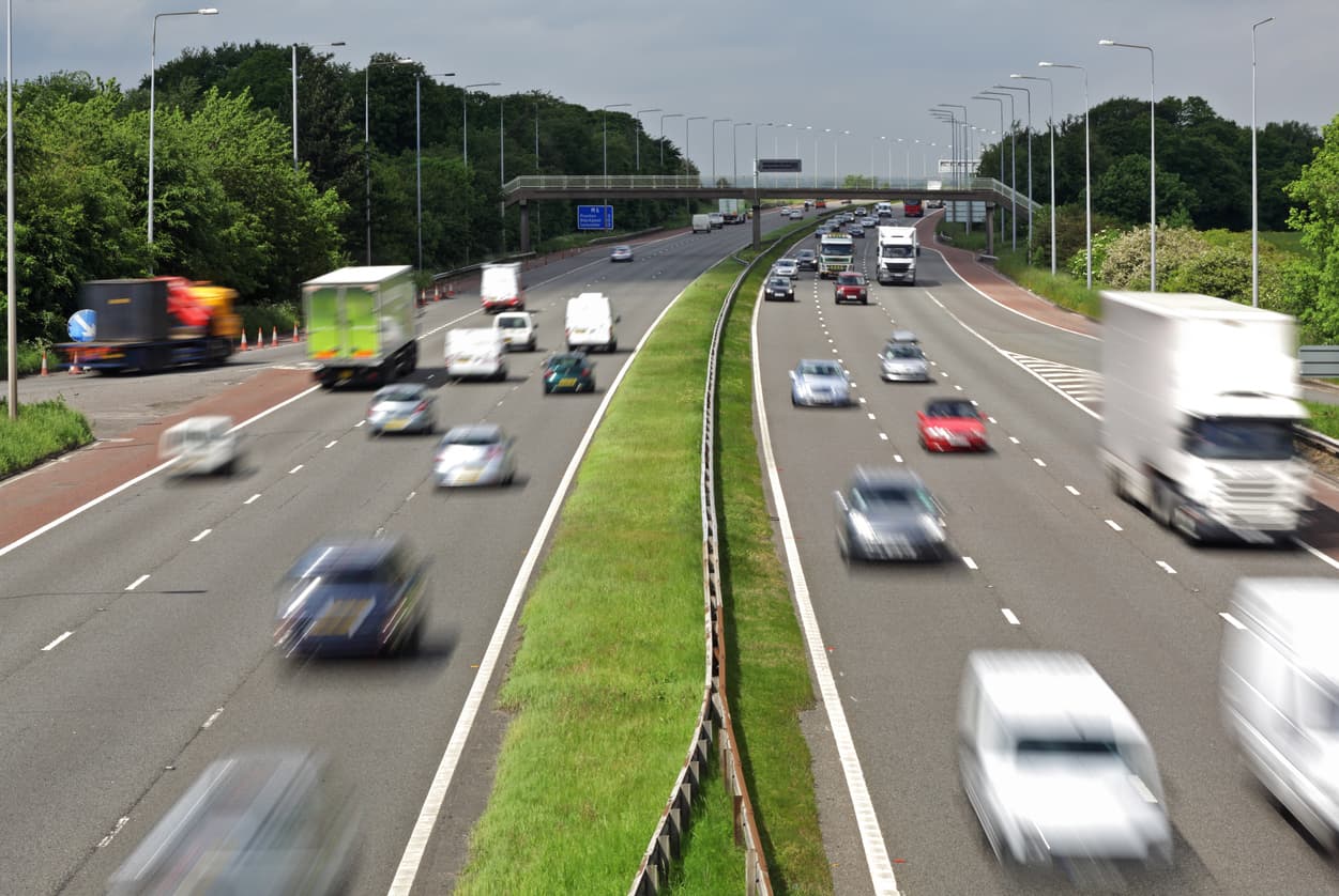 The M6 motorway road