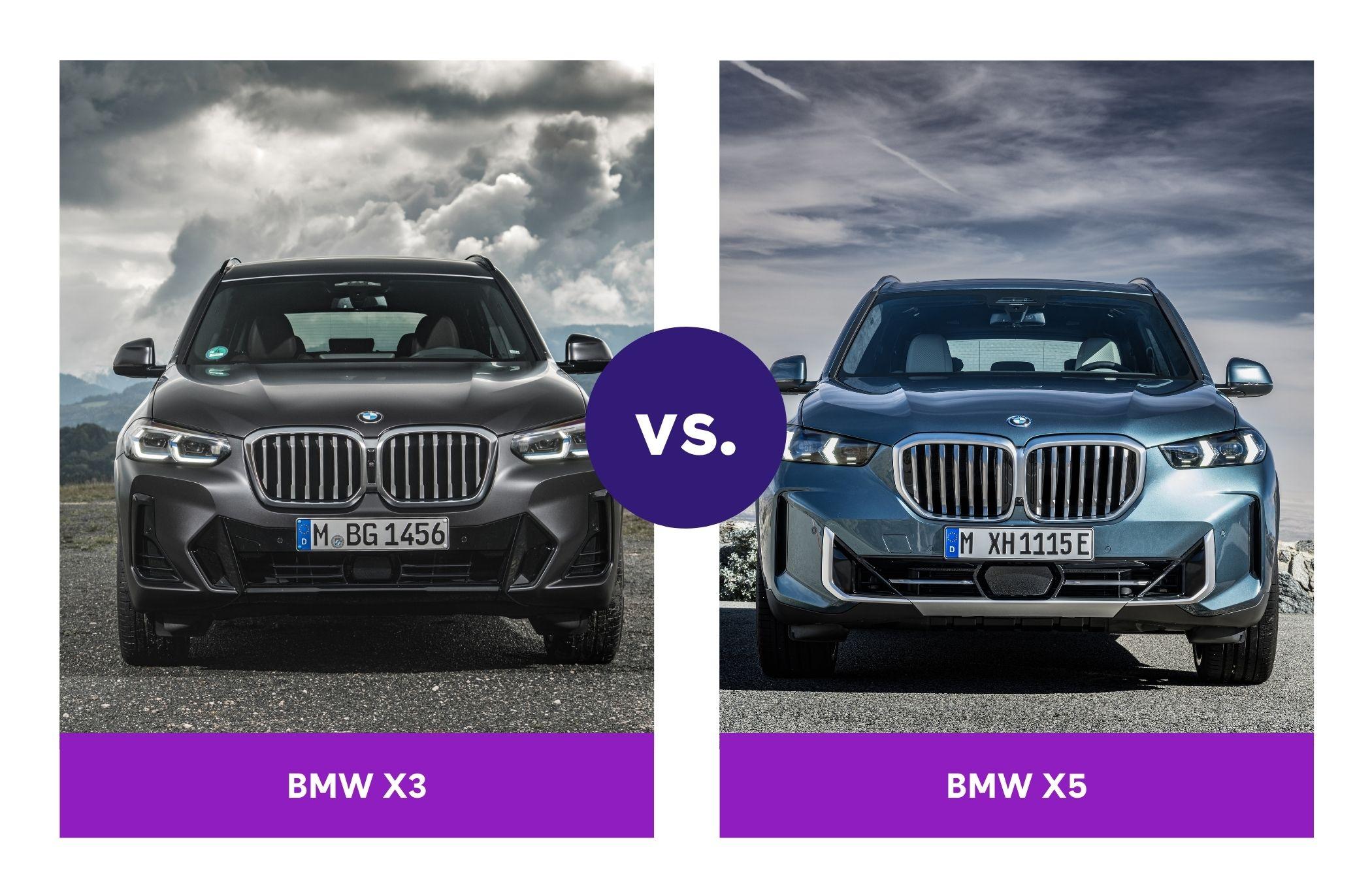 A comparison of the BMW X3 and BMW X5 models
