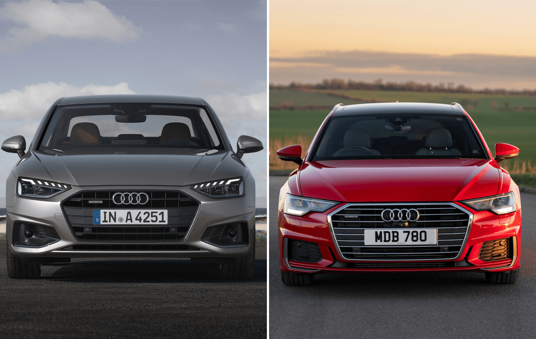 A comparison of the Audi A4 and Audi A6 models
