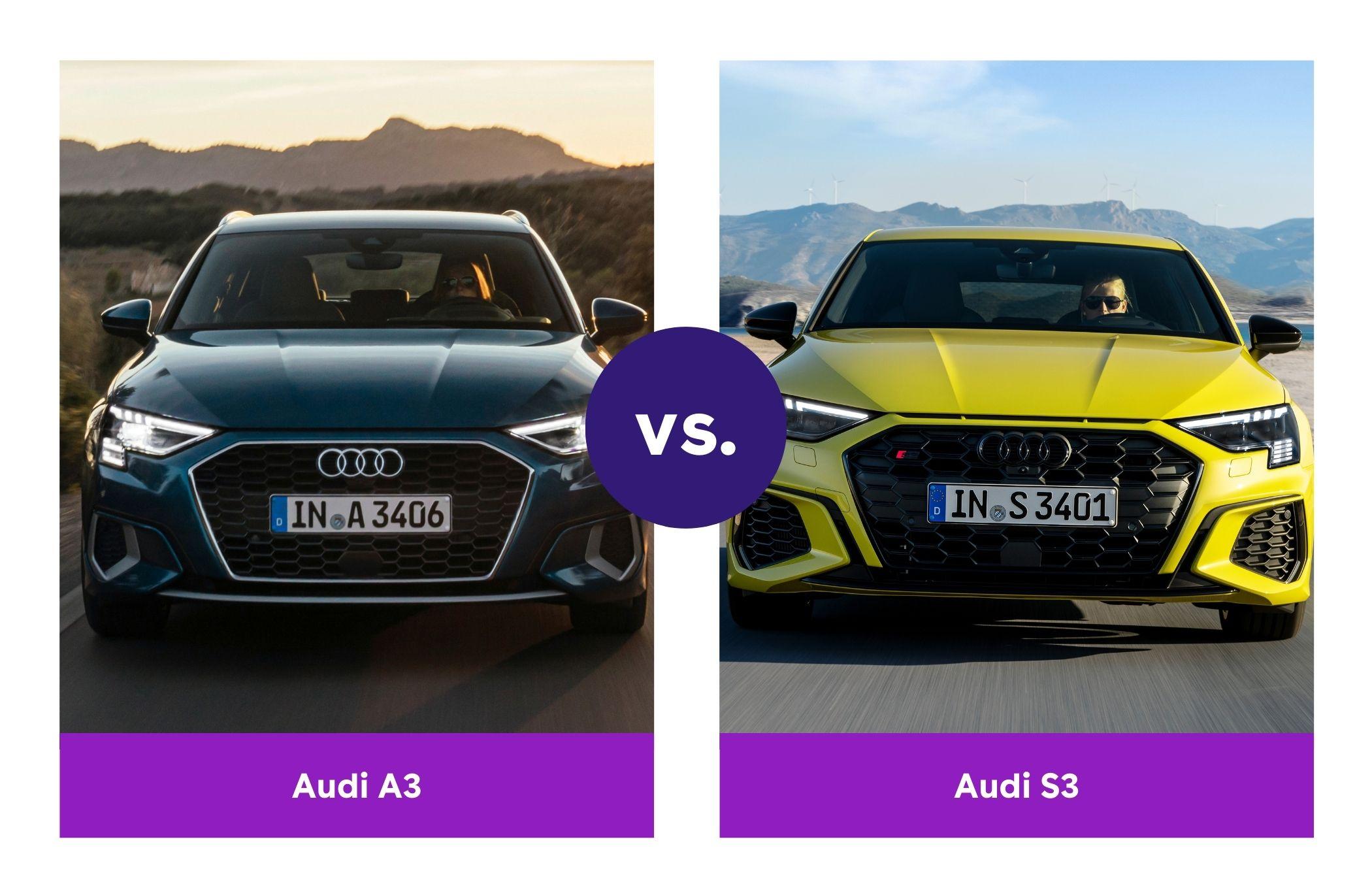 A comparison of the Audi A3 and Audi S3 models
